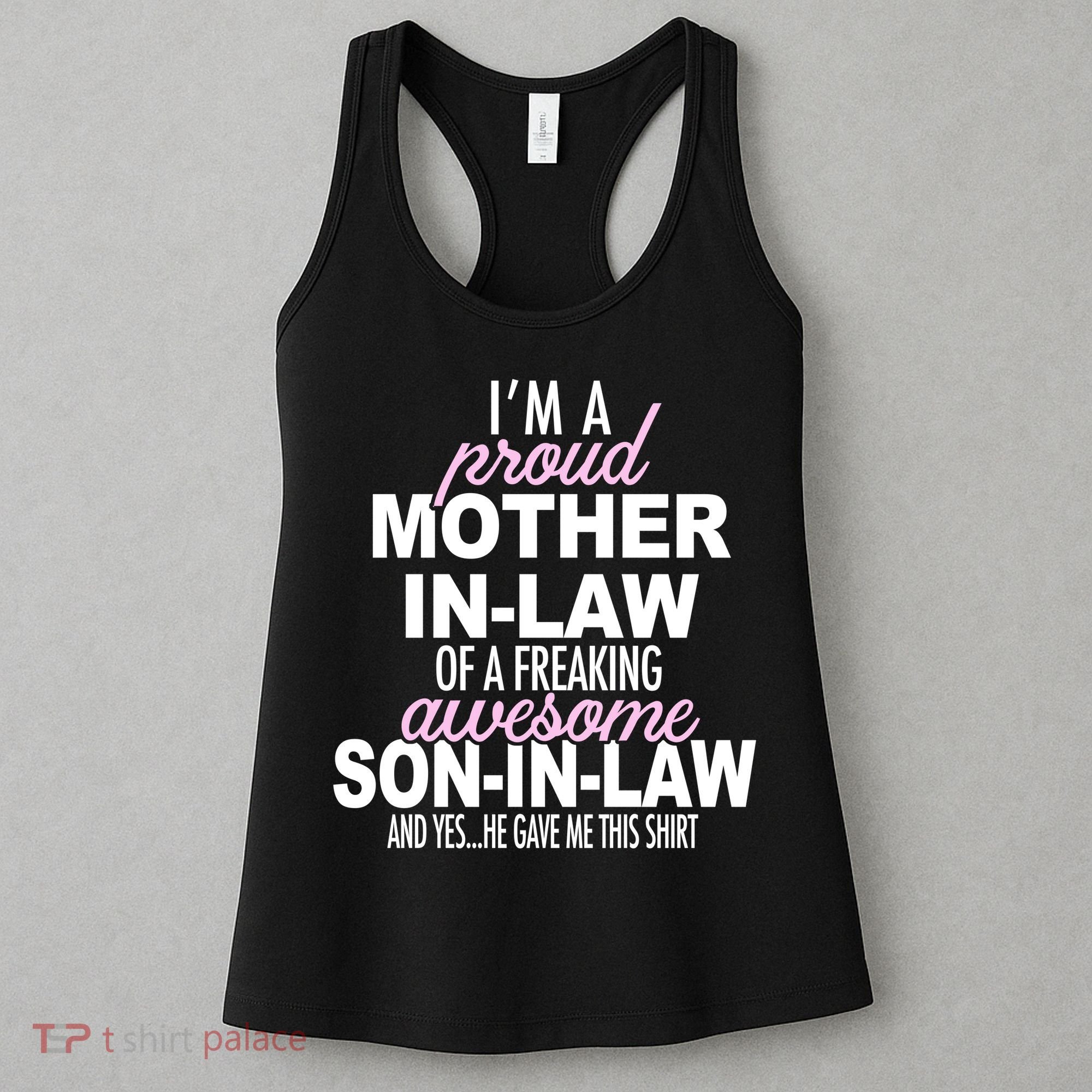 Proud Mother In Law Of Awesome Son In Law Funny Women's Tank Top