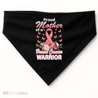 Proud Mother Of A Breast Cancer Warrior USA-Made Doggie Bandana thumb 0