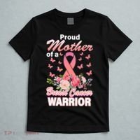 Proud Mother Of A Breast Cancer Warrior T-Shirt thumb 5