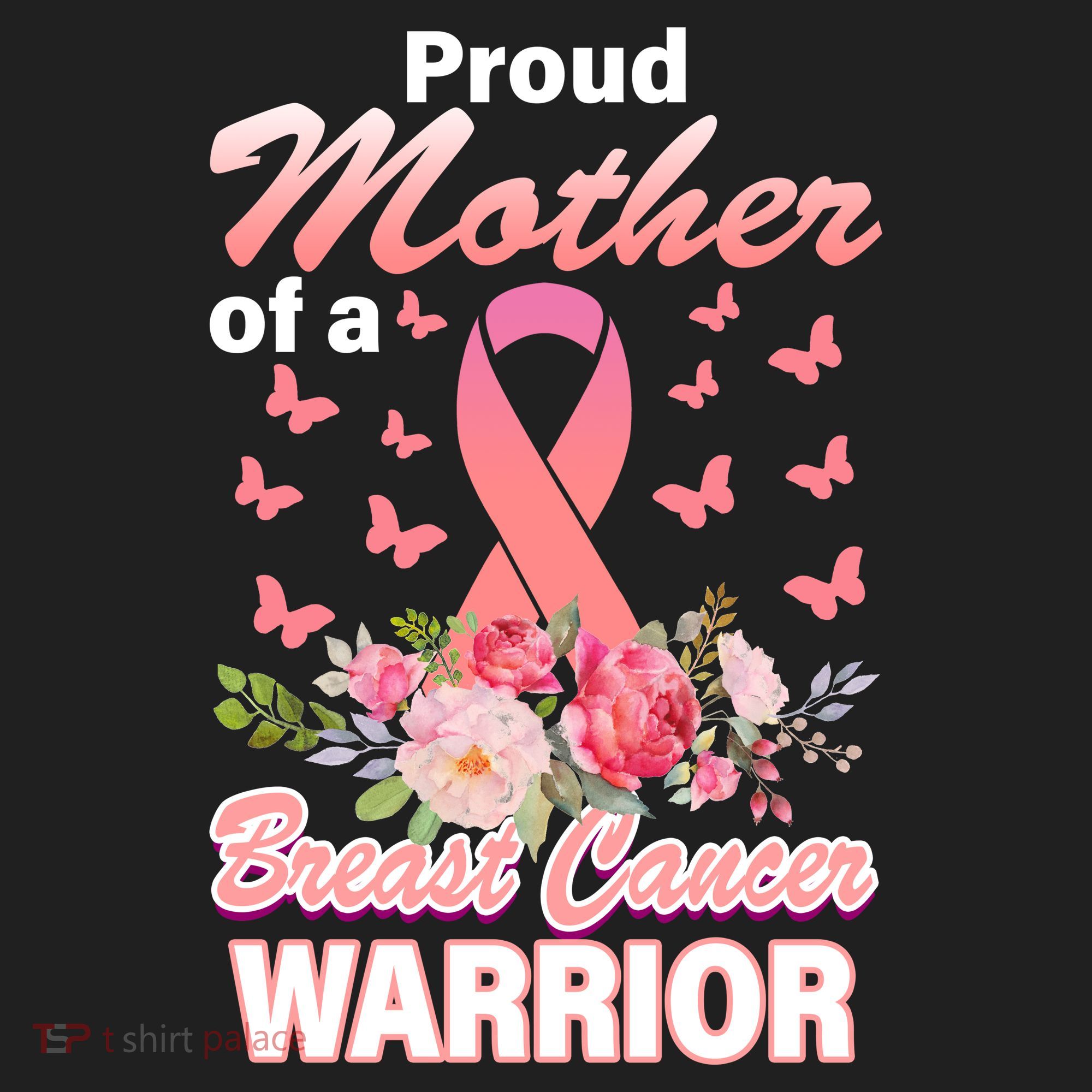 Proud Mother Of A Breast Cancer Warrior Golf Towel
