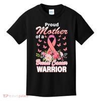 Proud Mother Of A Breast Cancer Warrior Kids T-Shirt thumb 0