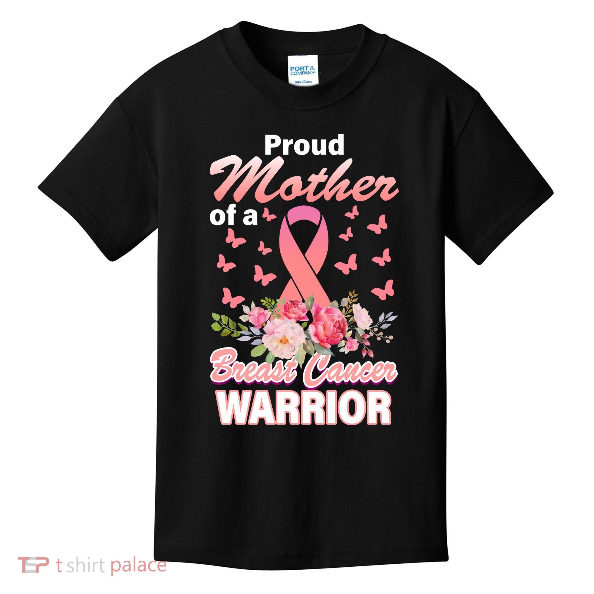 Proud Mother Of A Breast Cancer Warrior Kids T-Shirt