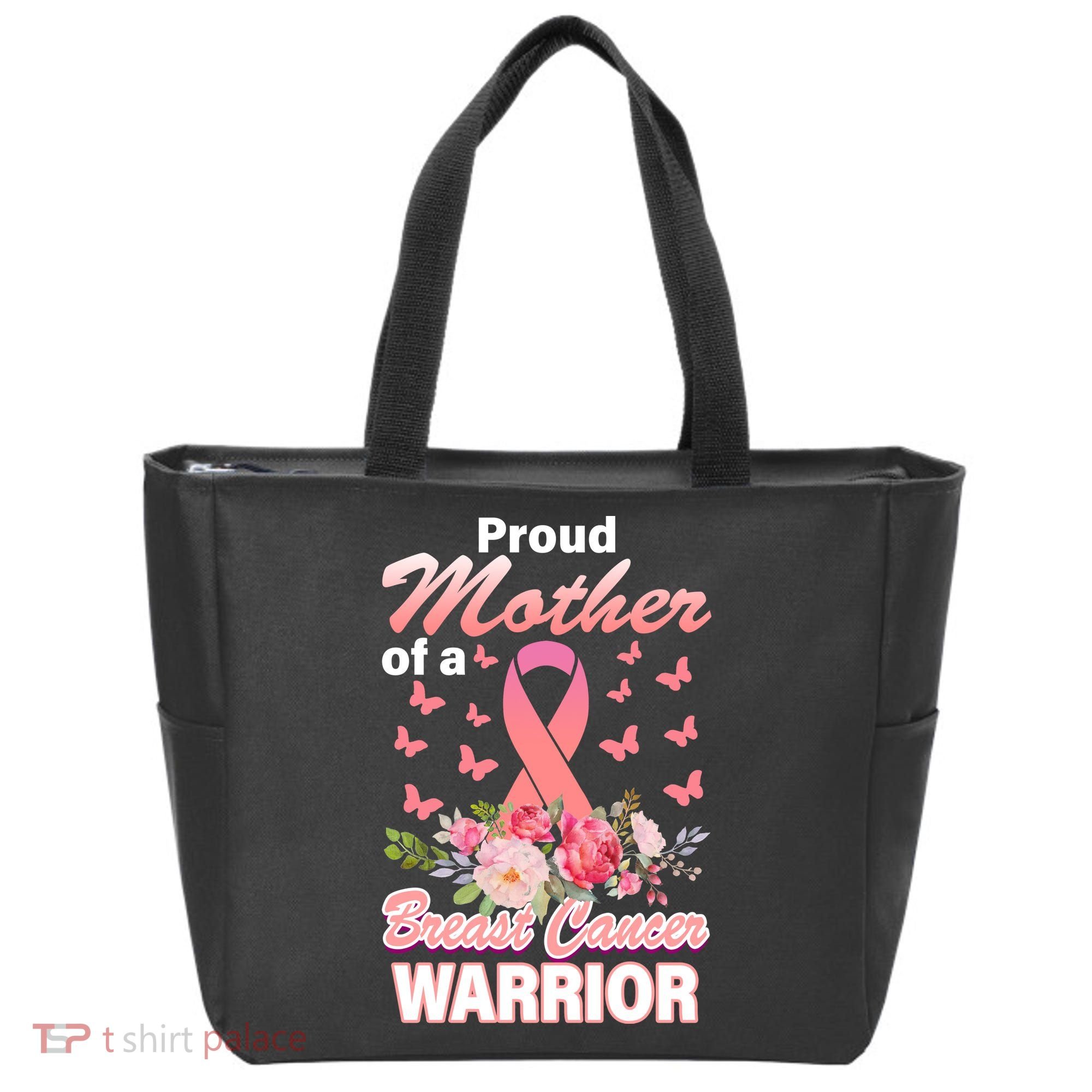 Proud Mother Of A Breast Cancer Warrior Tote Bag