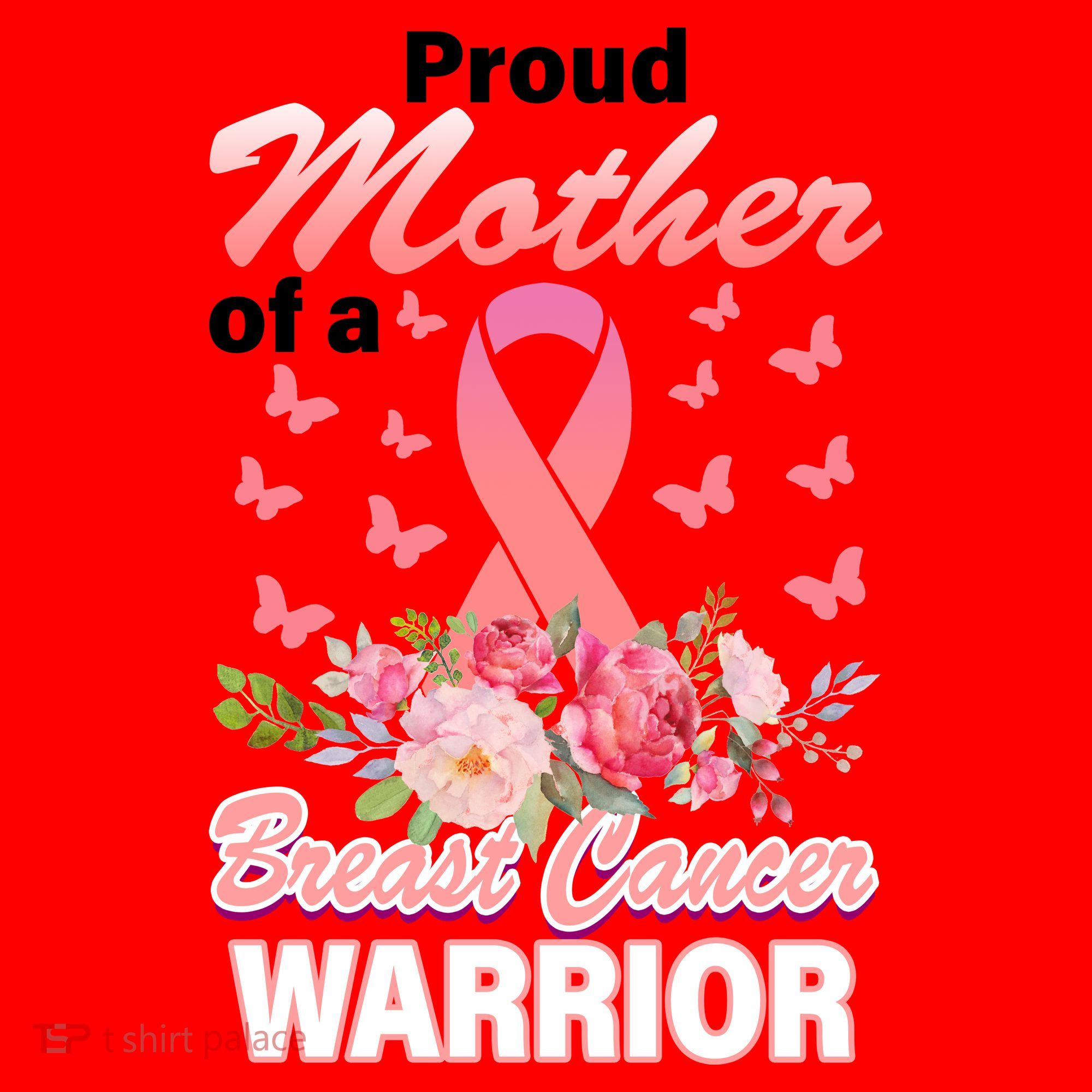 Proud Mother Of A Breast Cancer Warrior Santa Hat