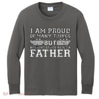 Proud Of Many Things Nothing Beats Being A Father Kids Long Sleeve Shirt thumb 0
