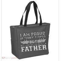 Proud Of Many Things Nothing Beats Being A Father Tote Bag thumb 2