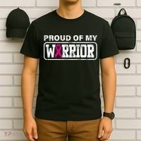 Proud Of My Warrior Breast Cancer T-Shirt thumb 6