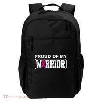 Proud Of My Warrior Breast Cancer Backpack thumb 0