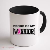 Proud Of My Warrior Breast Cancer Coffee Mug thumb 1