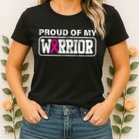 Proud Of My Warrior Breast Cancer Women's T-Shirt thumb 2