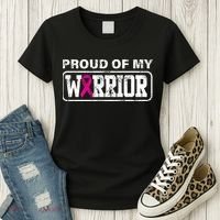Proud Of My Warrior Breast Cancer Women's T-Shirt thumb 3