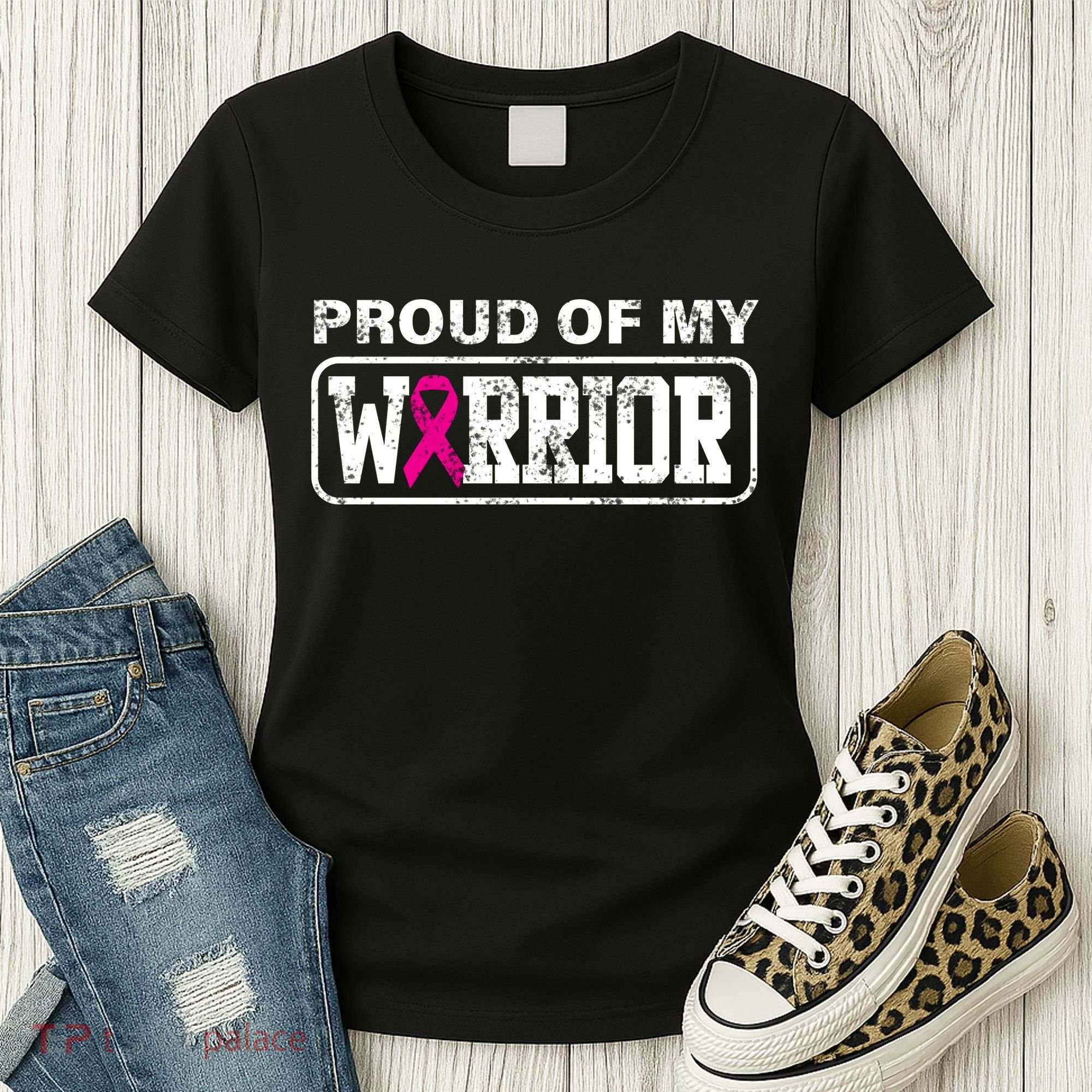 Proud Of My Warrior Breast Cancer Women's T-Shirt