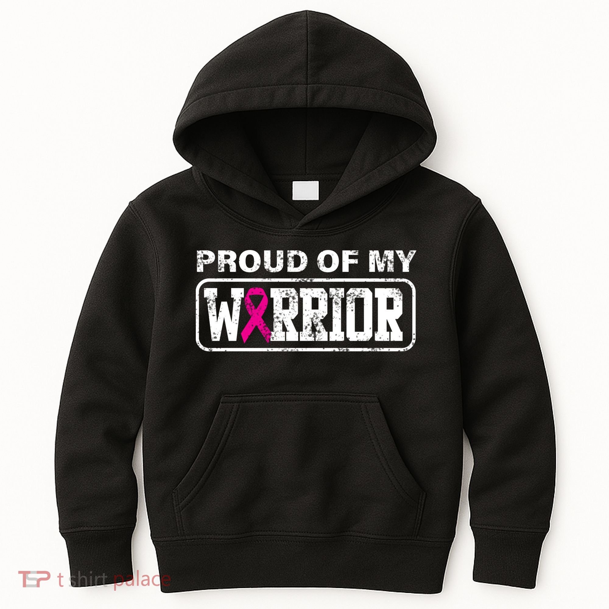 Proud Of My Warrior Breast Cancer Kids Hoodie