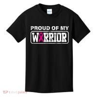 Proud Of My Warrior Breast Cancer Kids T-Shirt thumb 0