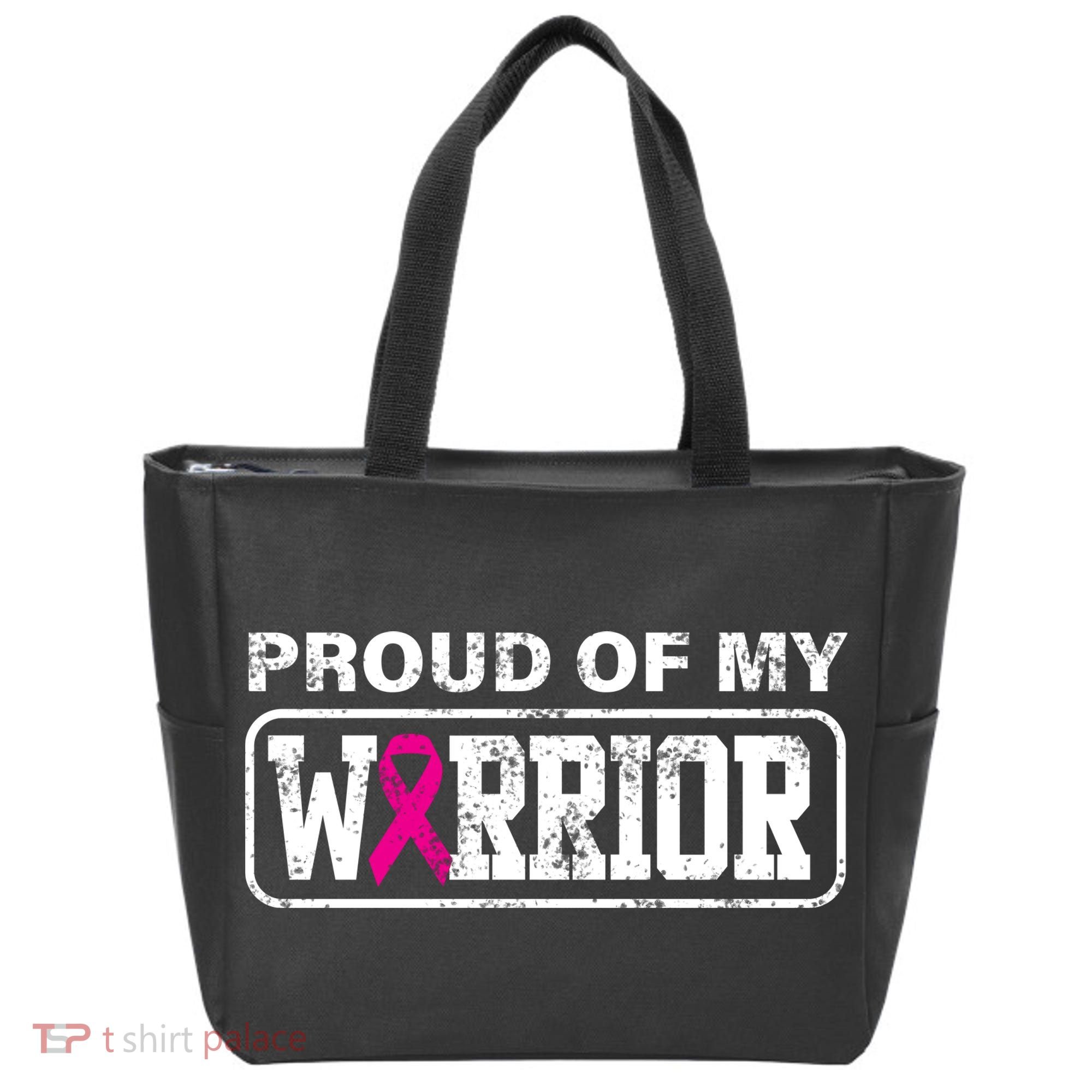 Proud Of My Warrior Breast Cancer Tote Bag