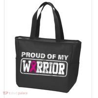 Proud Of My Warrior Breast Cancer Tote Bag thumb 3