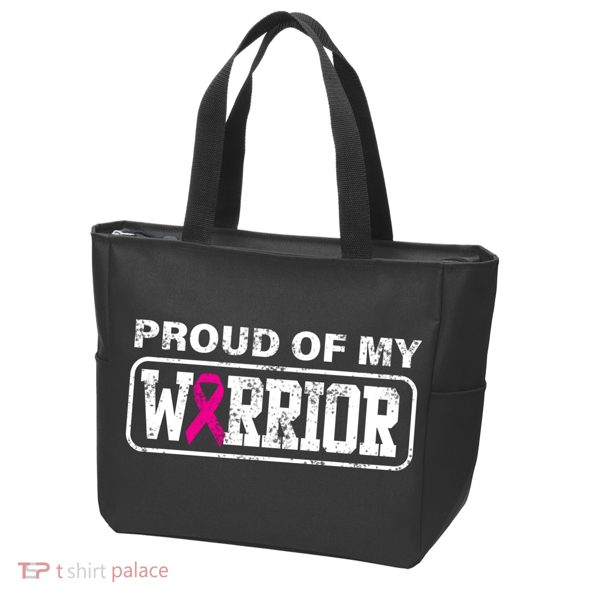 Proud Of My Warrior Breast Cancer Tote Bag