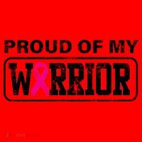 Proud Of My Warrior Breast Cancer Santa Hat thumb 1