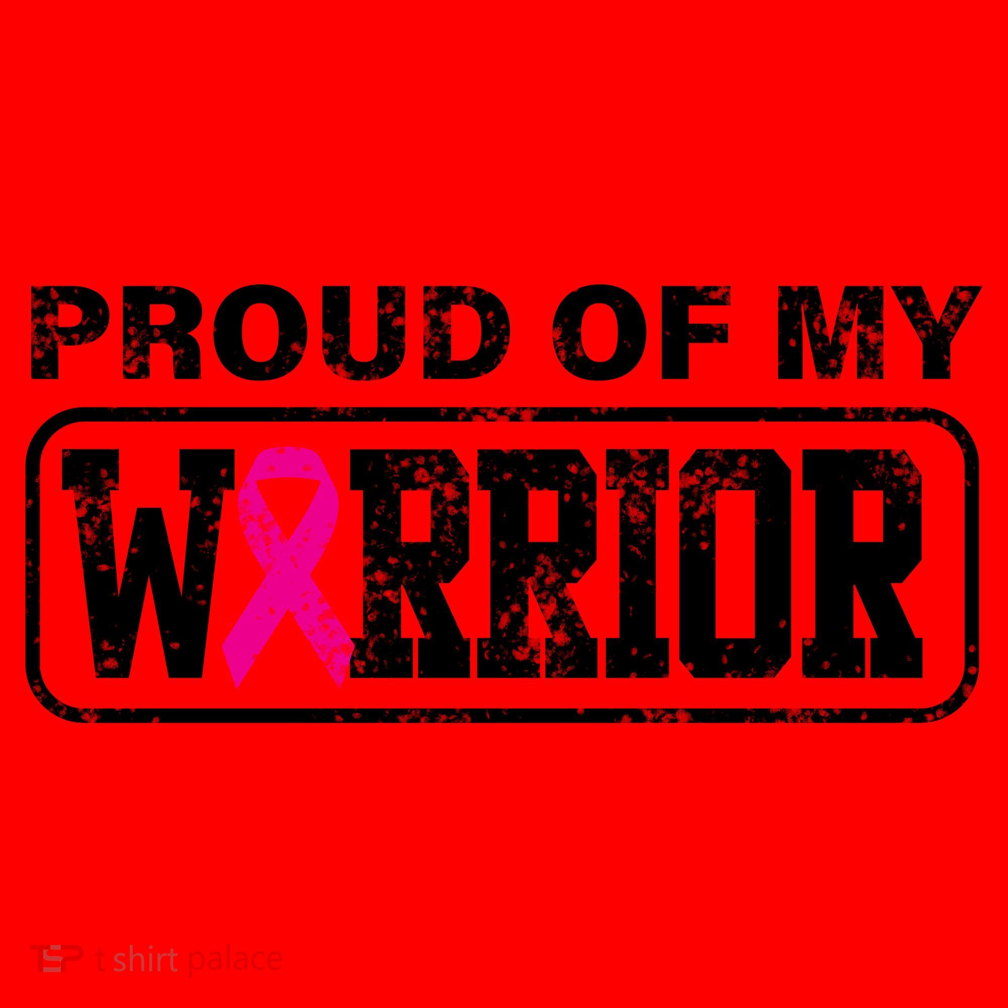Proud Of My Warrior Breast Cancer Santa Hat
