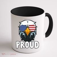 Proud Patriotic Eagle Coffee Mug thumb 1