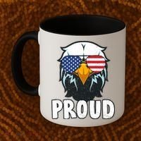 Proud Patriotic Eagle Coffee Mug thumb 2