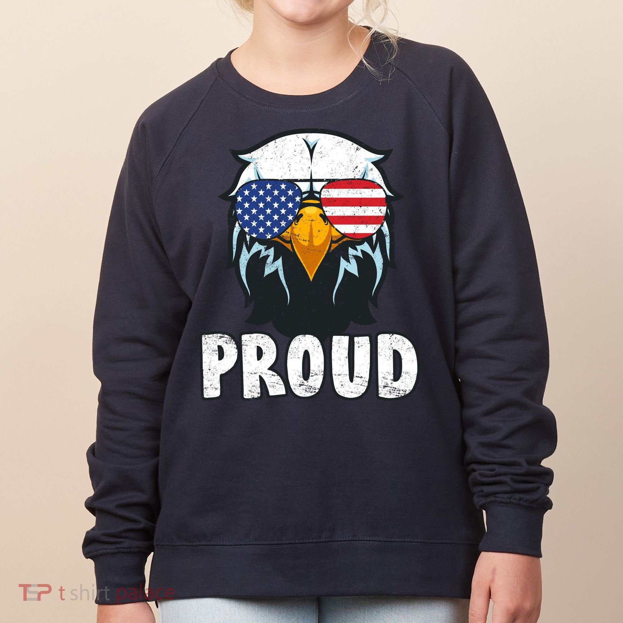 Proud Patriotic Eagle Women's Sweatshirt