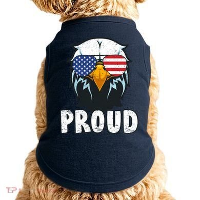 Proud Patriotic Eagle Doggie Tank