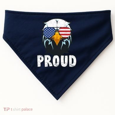 Proud Patriotic Eagle USA-Made Doggie Bandana