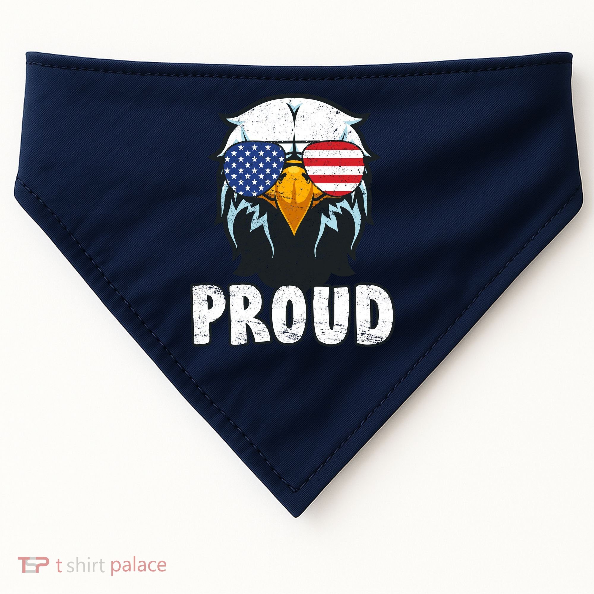 Proud Patriotic Eagle USA-Made Doggie Bandana