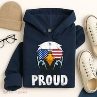 Proud Patriotic Eagle Hoodie thumb 4