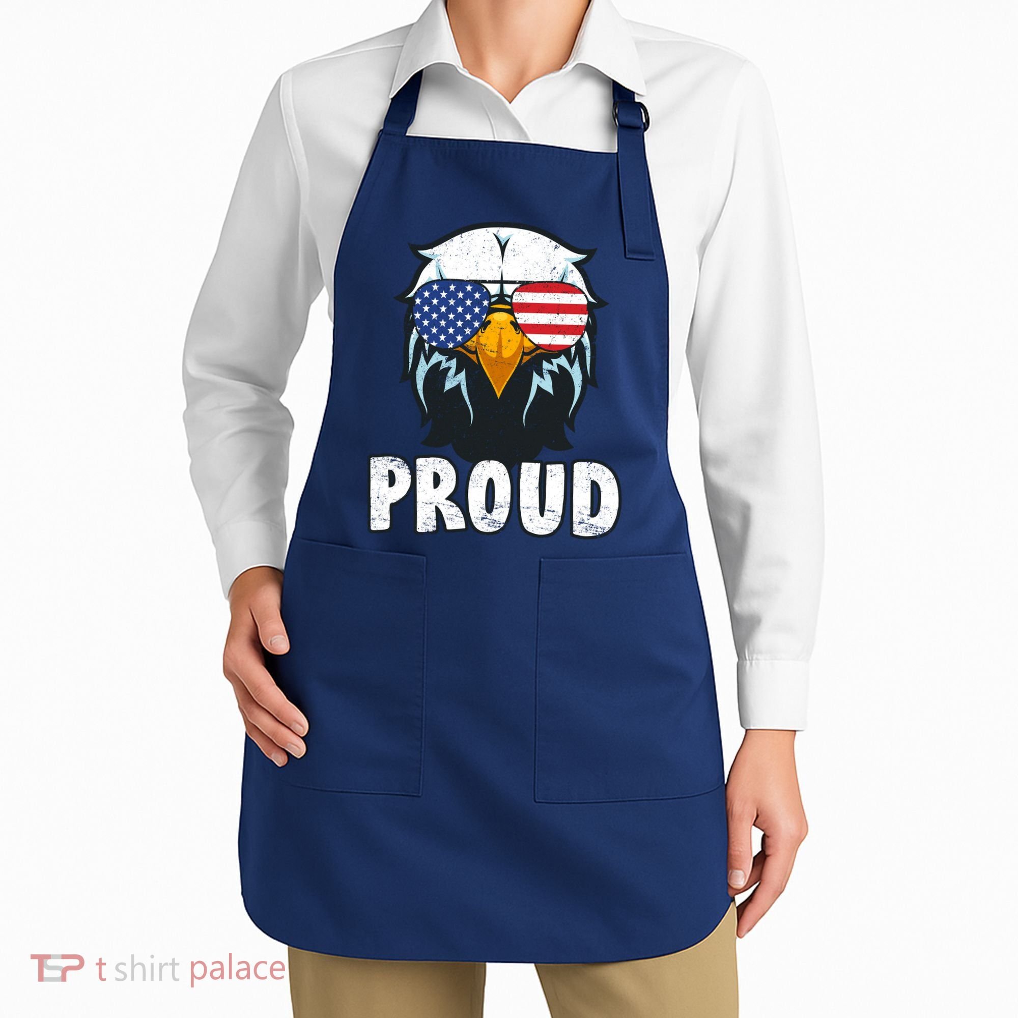 Proud Patriotic Eagle Apron