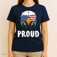 Proud Patriotic Eagle T-Shirt thumb 4