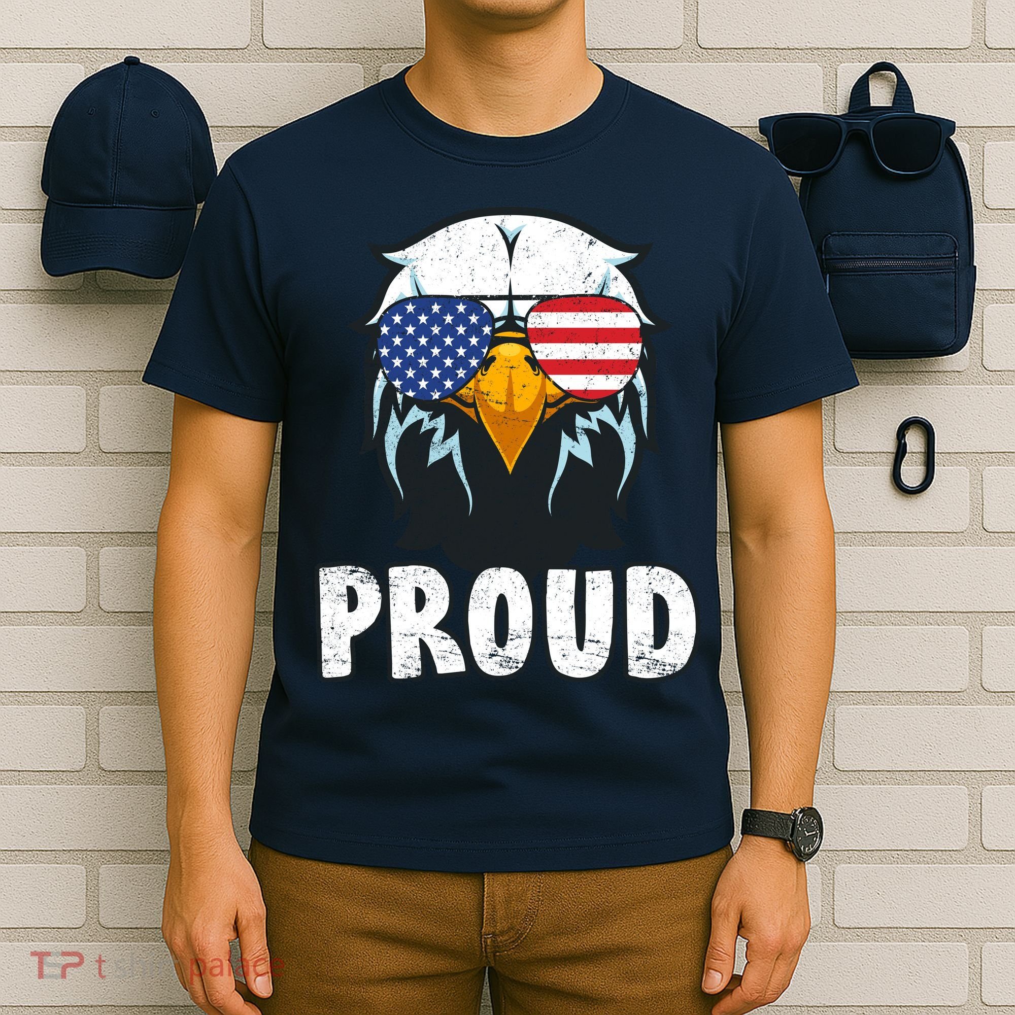 Proud Patriotic Eagle T-Shirt