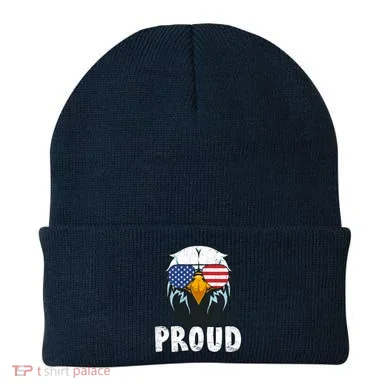 Proud Patriotic Eagle Beanie