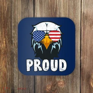 Proud Patriotic Eagle Coaster