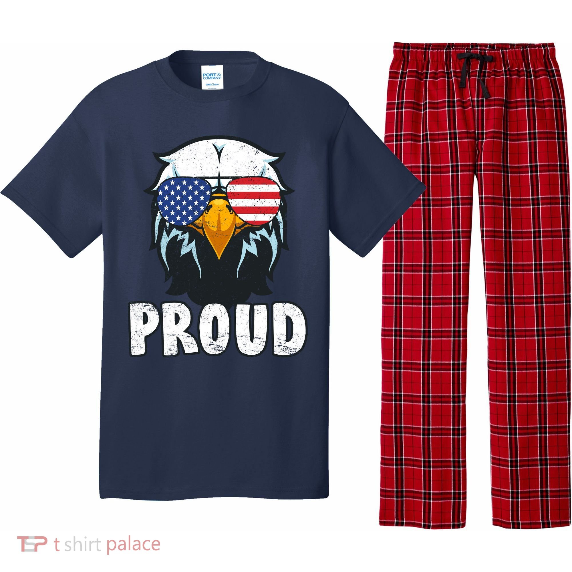 Proud Patriotic Eagle Pajama Set