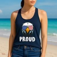 Proud Patriotic Eagle Women's Tank Top thumb 2