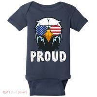 Proud Patriotic Eagle Baby Bodysuit thumb 0