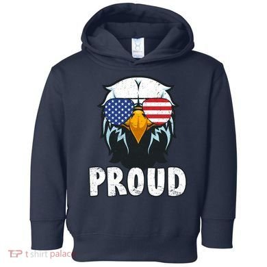 Proud Patriotic Eagle Toddler Hoodie
