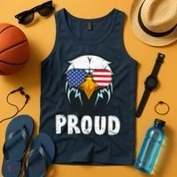 Proud Patriotic Eagle Tank Top thumb 4