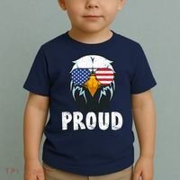 Proud Patriotic Eagle Toddler T-Shirt thumb 2