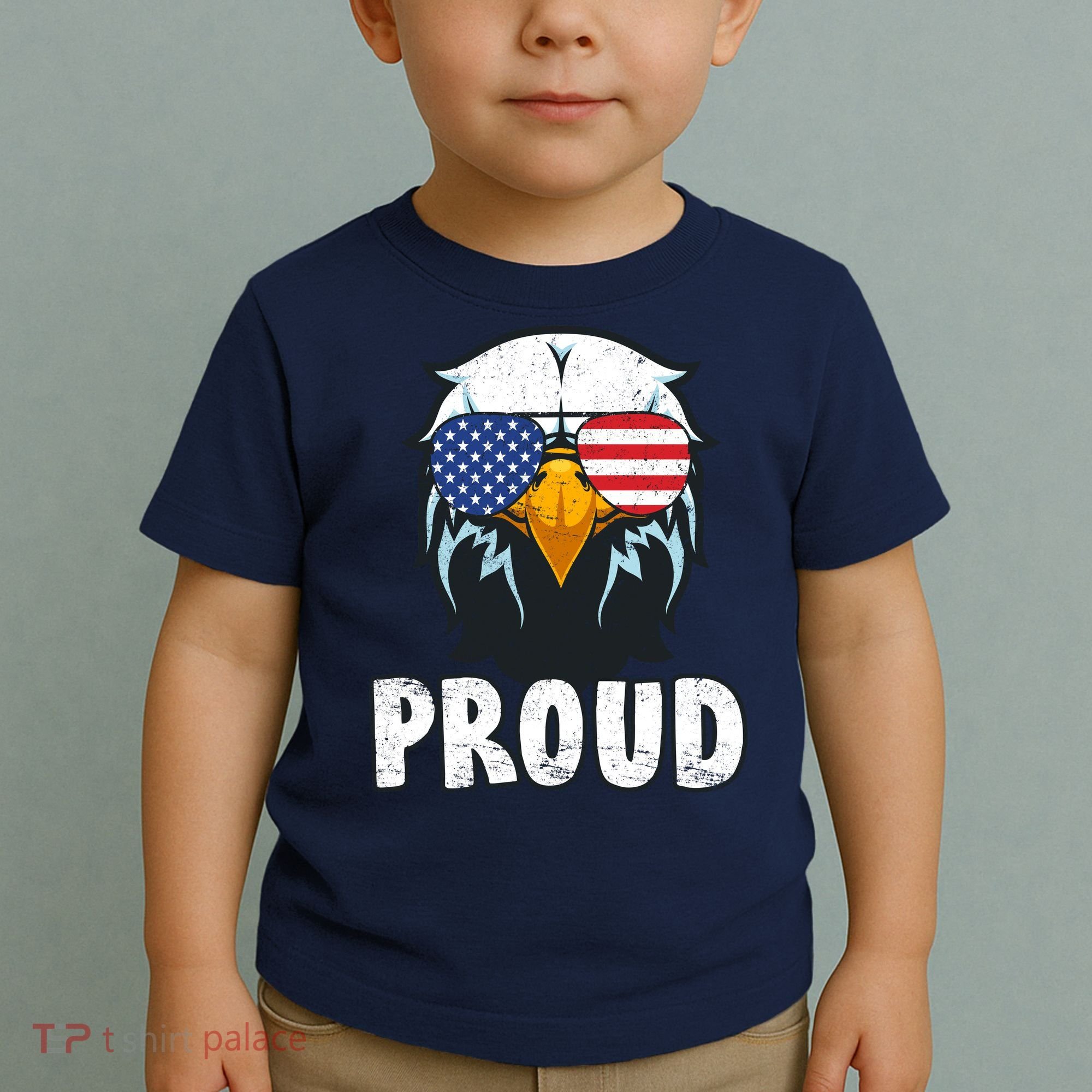 Proud Patriotic Eagle Toddler T-Shirt