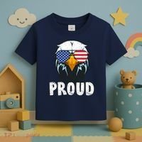 Proud Patriotic Eagle Toddler T-Shirt thumb 3