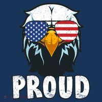 Proud Patriotic Eagle Women's Long Sleeve Shirt thumb 2