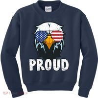 Proud Patriotic Eagle Kids Sweatshirt thumb 0
