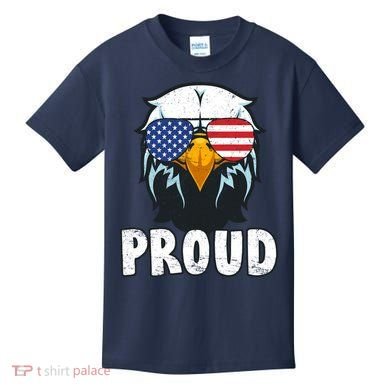 Proud Patriotic Eagle Kids T-Shirt