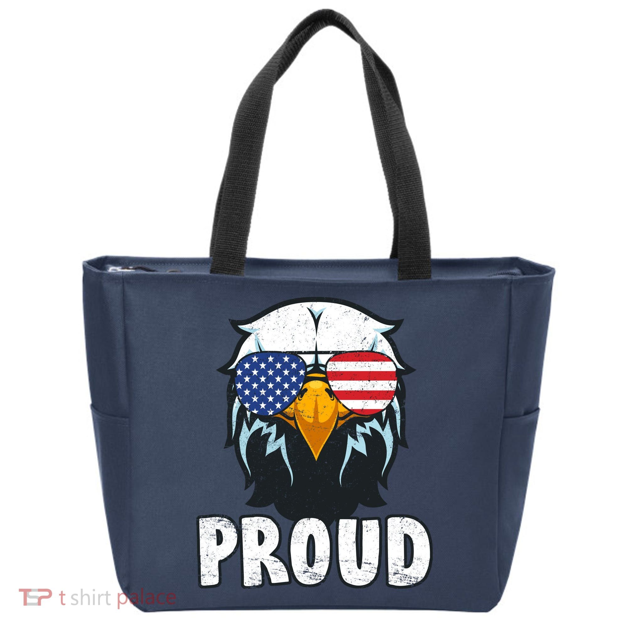Proud Patriotic Eagle Tote Bag