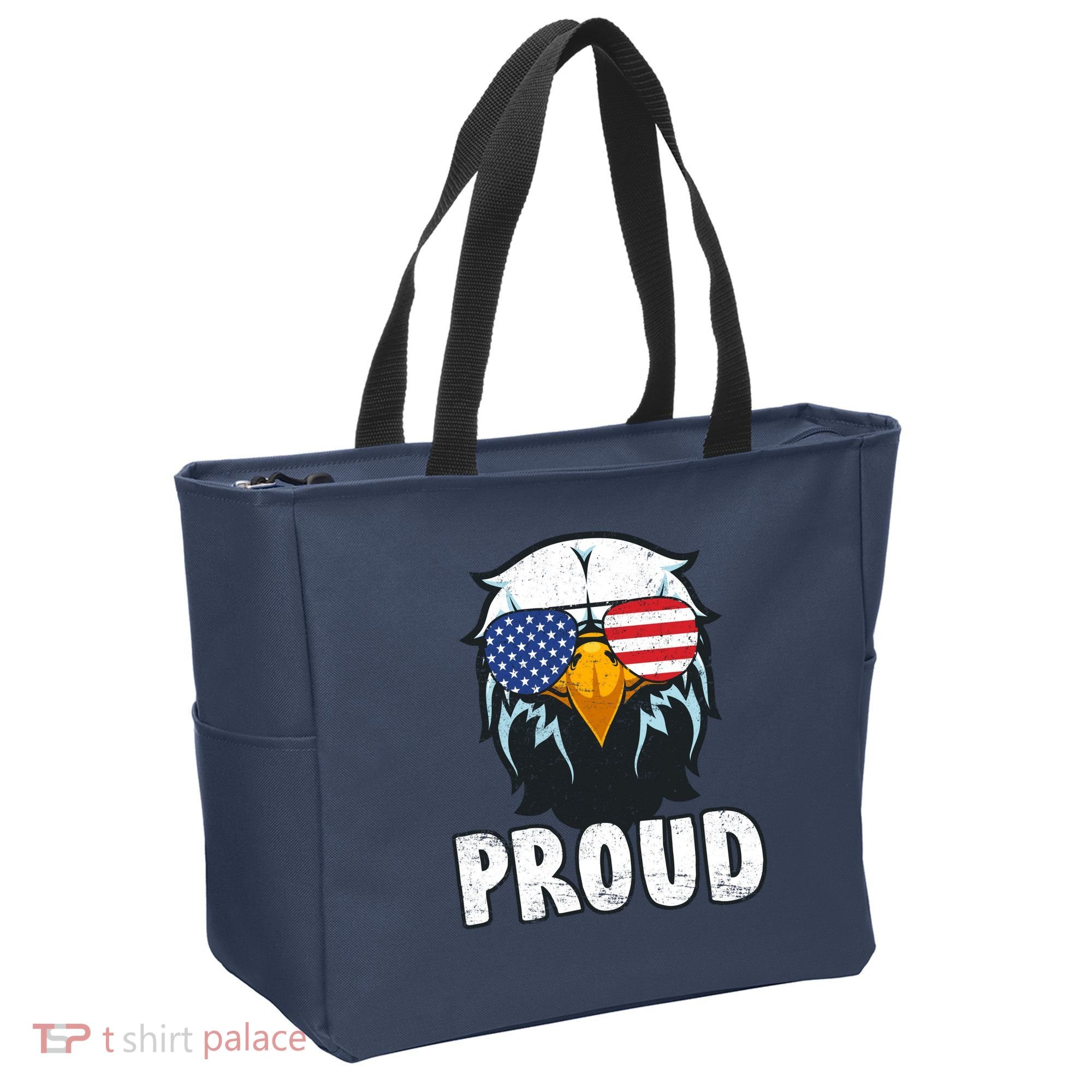 Proud Patriotic Eagle Tote Bag