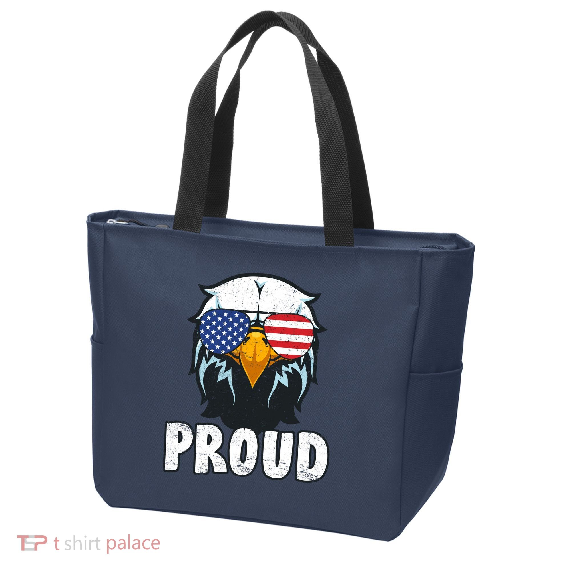 Proud Patriotic Eagle Tote Bag