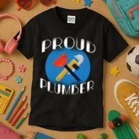 Proud Plumber Kids T-Shirt thumb 3